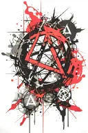 anarchy symbol tattoo design idea