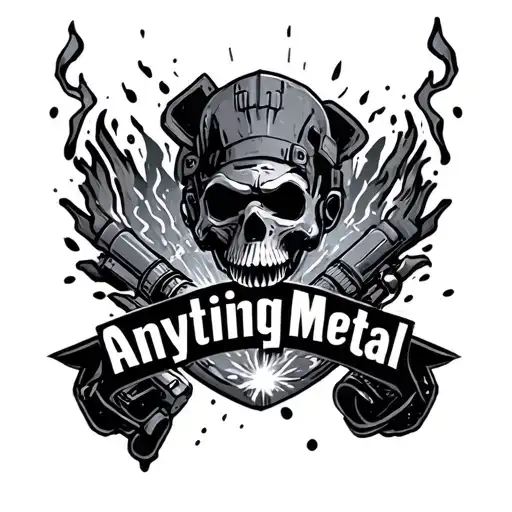 "AnythingMetal " mig welder tattoo design idea