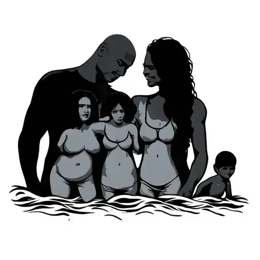 Guam family tattoo design idea