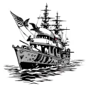 navy seals, America, military, ships tattoo design idea
