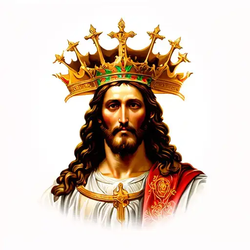 christ is king tattoo design idea