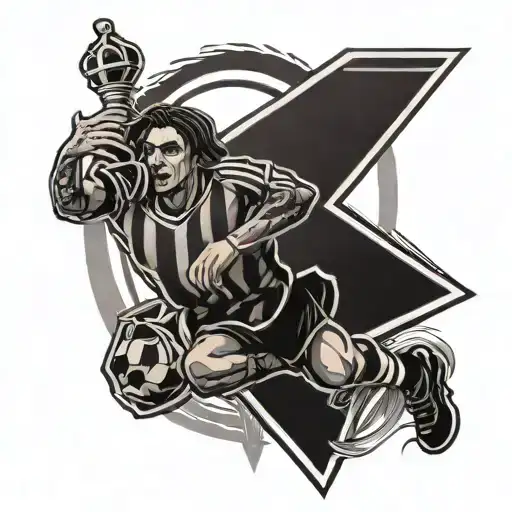 Flamengo Libertadores of America three-time champion tattoo design idea