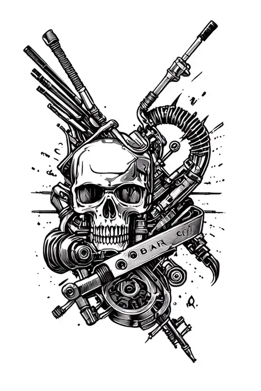 mechanic tattoo design idea