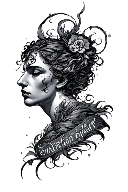 Do Not Go Gentle Into That Good Night tattoo design idea