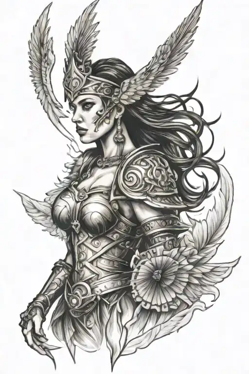 Valkyrie tattoo design idea