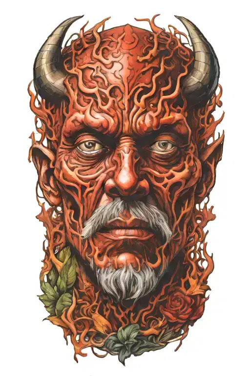 what is a man to do when god remains silent, but the devil always answers tattoo design idea