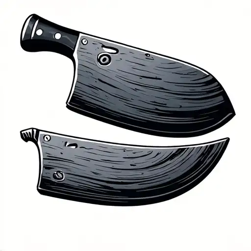 Butcher Knife tattoo design idea
