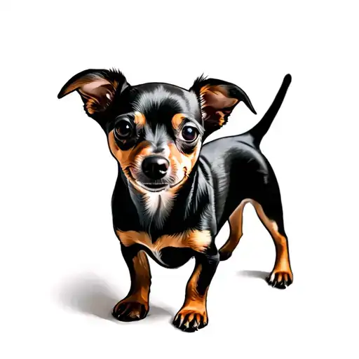 Chiweenie tattoo design idea