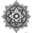 Sri Yantra tattoo design idea