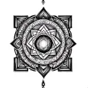 Sri Yantra tattoo design idea