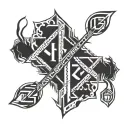 runic symbols tattoo design idea