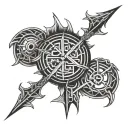 runic symbols tattoo design idea