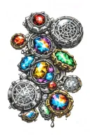 infinity Stones tattoo design idea