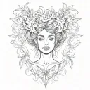 keep your head up, keep your heart strong tattoo design idea