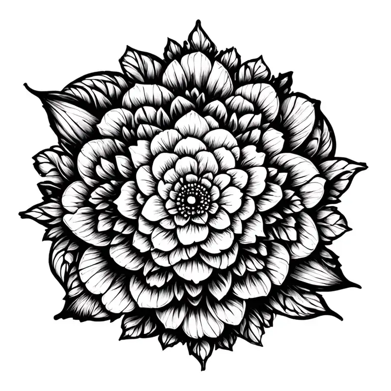 ornament tattoo design idea