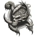 666 tattoo design idea