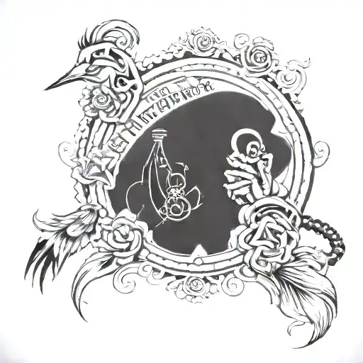 you could pray for something but remember there's 2 people on the phone listening to your prayers tattoo design idea