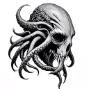 Cthulhu Head tattoo design idea