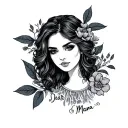 Dear Mama tattoo design idea