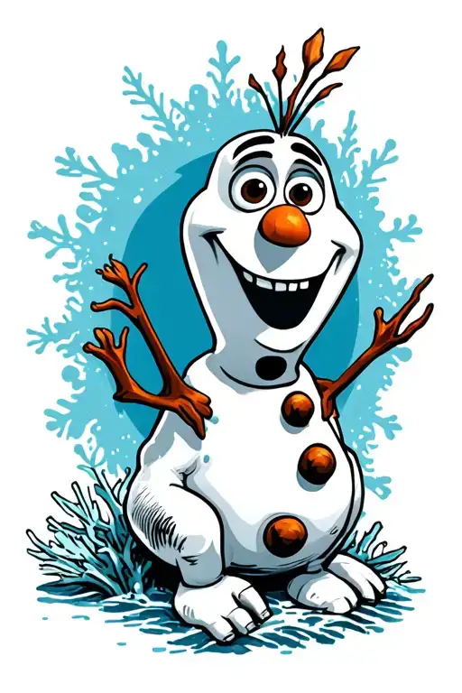 Olaf some people are worth melting for  tattoo design idea