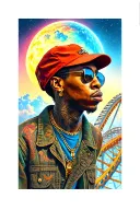 Travis Scott astroworld rollercoaster sleeve tattoo design idea