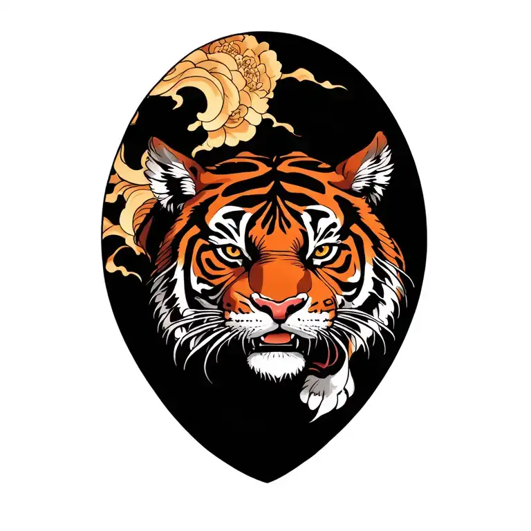 tiger emerging from arm tattoo tattoo design idea