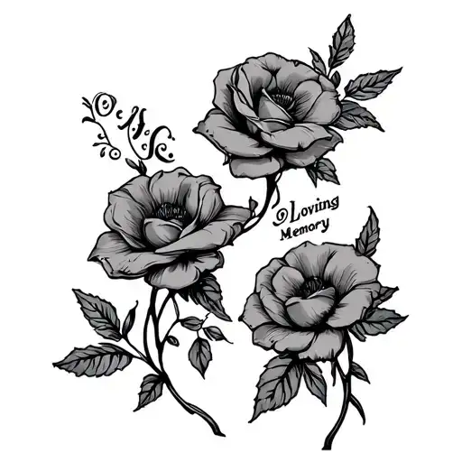 In Loving Memory tattoo design idea