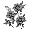 In Loving Memory tattoo design idea