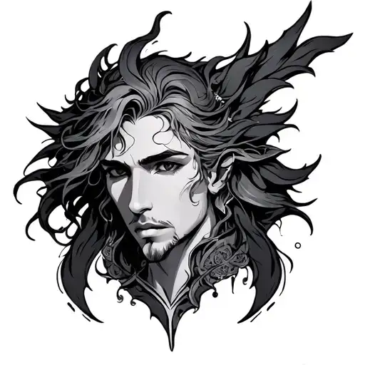 Meliodas shoulder tattoo in a straight line tattoo tattoo design idea