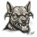 devil dogs tattoo design idea