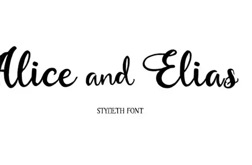"Alice and Elias" tattoo design idea