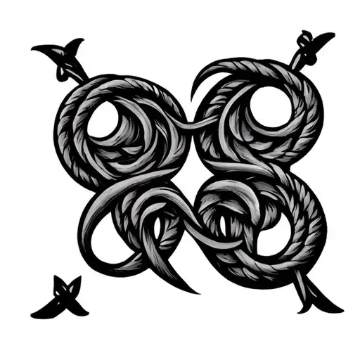 gemini sign with libra zodiac sign tattoo design idea