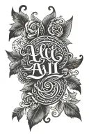 Ali name tattoo design idea