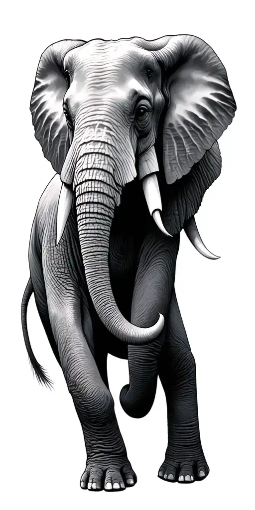 elephants and irish blessing tattoo design idea