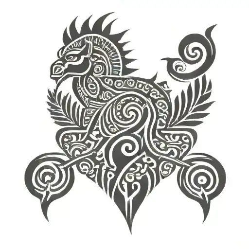 Lithuanian Tribal tattoo design idea