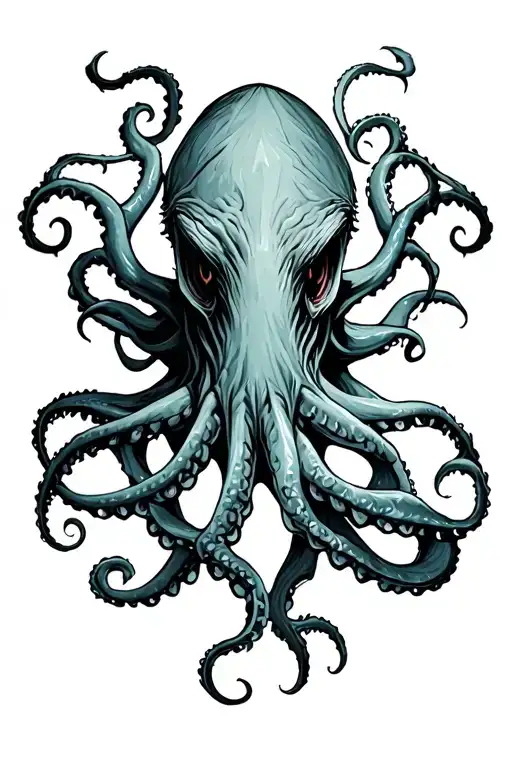 Kraken tattoo design idea