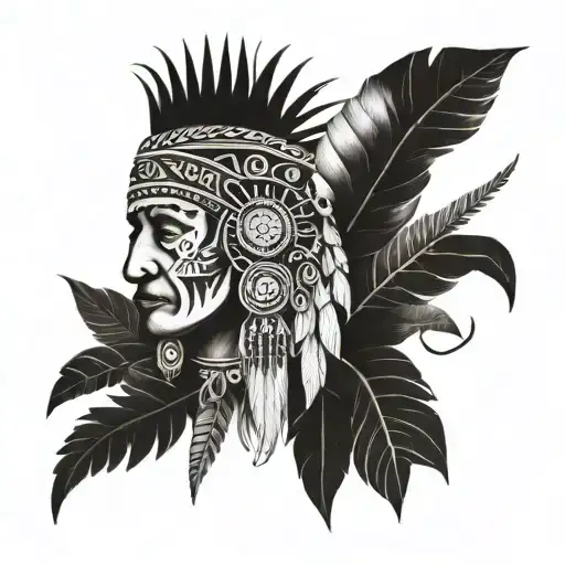 Colombia Indian tattoo design idea