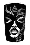 black culture inspired tattoo design idea