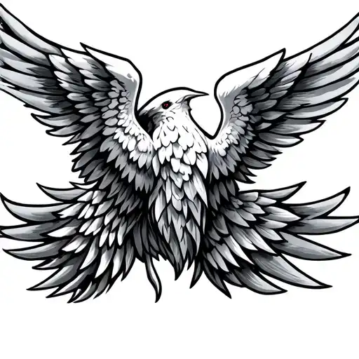 fourth wing tattoo design idea