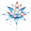darker colors such as red,violet and maroon to resemble deep space, keep the lotus flower.exploding star at center  tattoo design idea