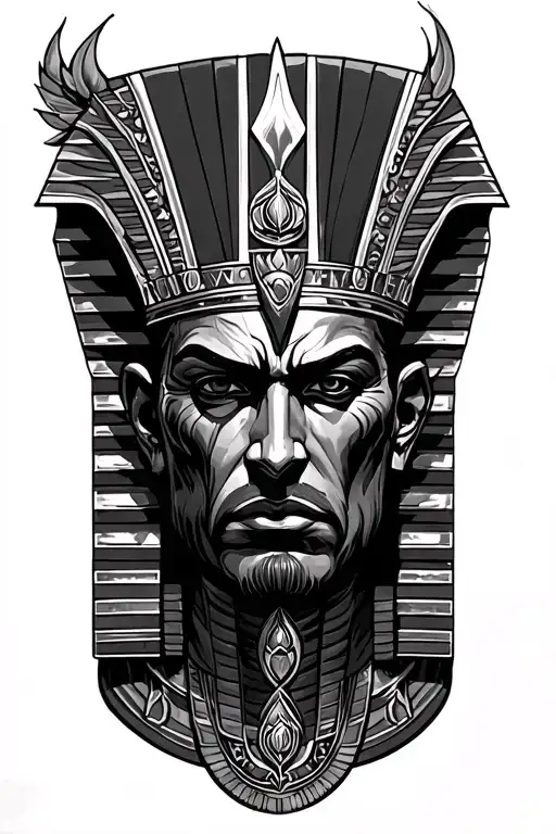 osiris god tattoo design idea