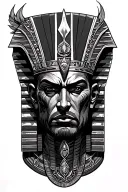 osiris god tattoo design idea