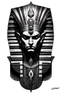 osiris god tattoo design idea