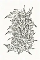 torn skin with name tattoo design idea