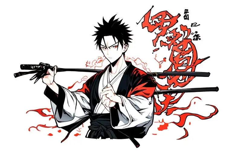 Choso jujutsu kaisen tattoo design idea