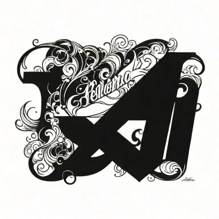 a lettering name "Helena" tattoo design idea