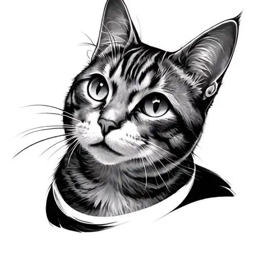 meow tattoo design idea