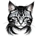 meow tattoo design idea