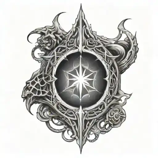 Elden Ring Starscourge Radahn tattoo design idea