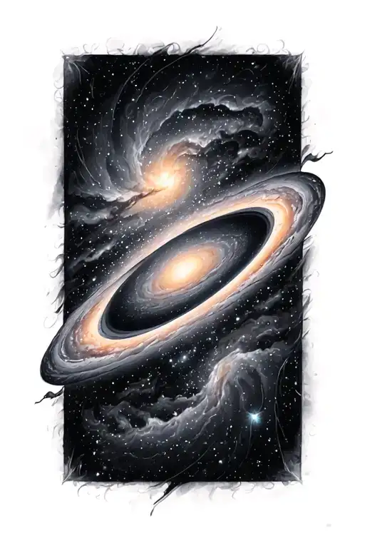 andromeda galaxy tattoo design idea